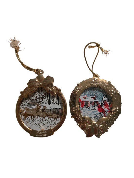 Gloria Duchin Other - Gloria Duchin Ornaments From The Early 1990s Set of 2 cardinal deer